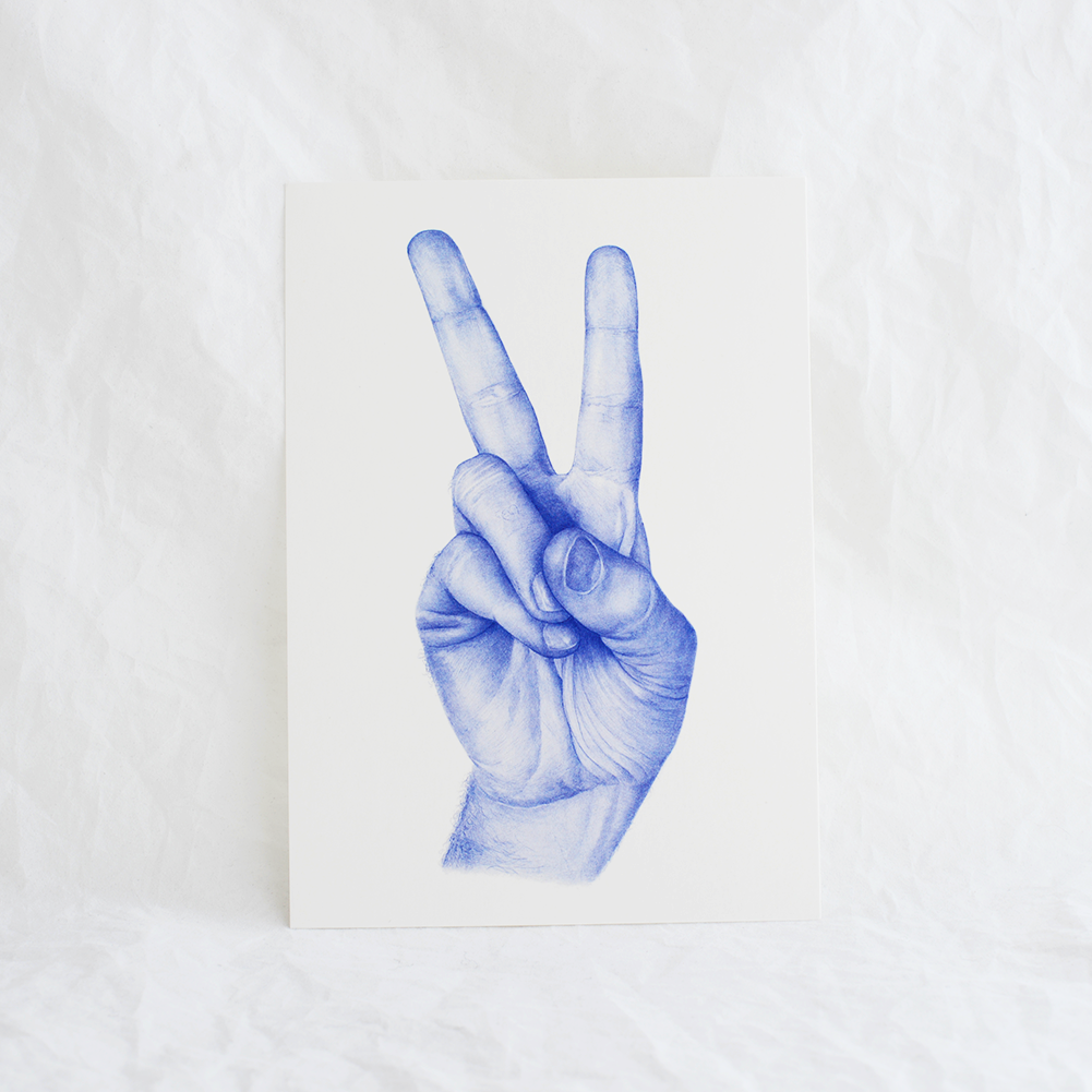 'Hand Gestures' A5 Prints (Set of 7)