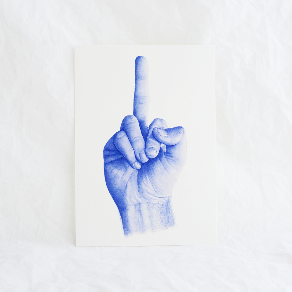 'Hand Gestures' A5 Prints (Set of 7)