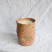 Ceramic candle vase by James Lemon and You me & bones