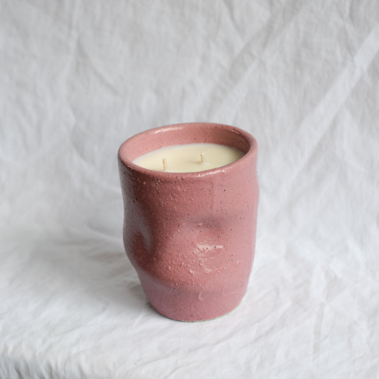 Ceramic candle by melbourne artist james lemon