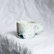 Porcelain Asymmetrical breakfast Bowl handmade by Melbourne-based ceramicist Lucile Sciallano from La Petite Fabrique De Brunswick. Originally from France, Lucile now works from her Brunswick garden shed where she creates a variety of tableware using slip cast techniques and hand-painted patterns.