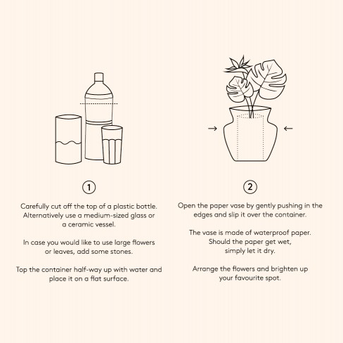 Paper Flower Vase By Barcelona-based Design Brand Octaevo