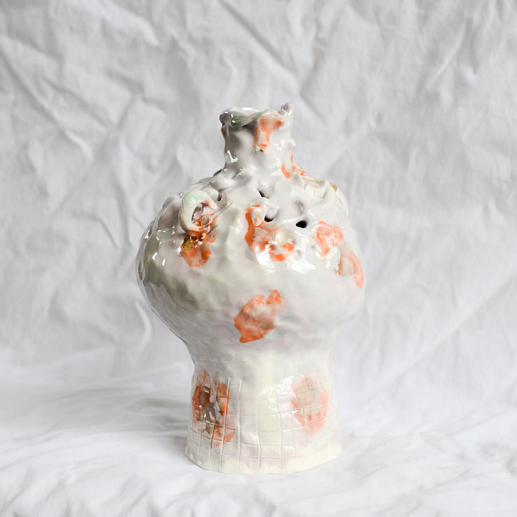 Peach Ceramic Vessel Handmade By Melbourne Ceramicist Tessy King